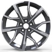 Alu kola Racing Line YF1159, 17x7 5x114.3 ET38, černá + leštění