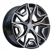 Alu kola Racing Line YF5670, 20x8.5 5x112 ET28, černá + leštění (zátěžová)