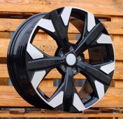 Alu kola Racing Line YF5699, 18x7.5 5x114.3 ET51, černá + leštění