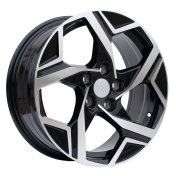 Alu kola Racing Line YF5700, 17x7 5x114.3 ET48.5, černá + leštění