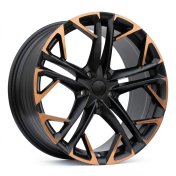 Alu kola Racing Line YF5719, 19x8.5 5x112 ET38, černá matná + měděná barva leštění