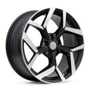 Alu kola Racing Line YF5729, 19x8 5x108 ET47.5, černá matná + leštění (zátěžová)