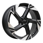Alu kola Racing Line YF5754, 18x7.5 5x112 ET45, černá matná + leštění