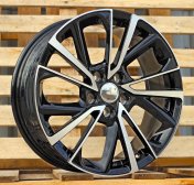 Alu kola Racing Line YF5758, 18x7 5x114.3 ET35, černá + leštění