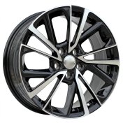 Alu kola Racing Line YF5758, 18x7 5x114.3 ET35, černá + leštění