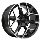 Alu kola Racing Line YF6147, 19x8 5x112 ET40, černá matná + leštění