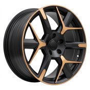 Alu kola Racing Line YF6147, 18x8 5x112 ET40, černá matná + měděná barva leštění