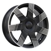 Alu kola Racing Line YF7074, 16x6.5 4x98 ET35, černá matná + leštění