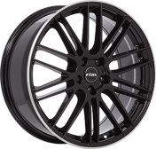 Alu kola RIAL KIBO, 19x8 5x114.3 ET45, černá lesklá + leštěný límec