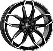 Alu kola RIAL LUCCA, 17x6.5 4x98 ET38, černá lesklá