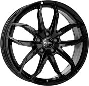 Alu kola RIAL LUCCA, 16x6.5 4x100 ET40, černá lesklá