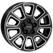 Alu kola RIAL TRANSPORTER 2, 16x6 5x112 ET30, černá lesklá + leštění (zátěžová)