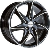 Alu kola RONAL R51, 16x7 4x108 ET42, černá lesklá + leštění