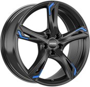 Alu kola RONAL R62 BLUE, 18x7.5 5x114.3 ET40, černá lesklá