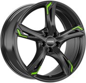 Alu kola RONAL R62 GREEN, 19x8 5x108 ET45, černá lesklá (zátěžová)