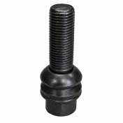 Šrouby na originální kola AUDI, PORSCHE, VW M14x1,5x37mm černé, koule R14, klíč 19