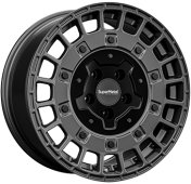 Alu kola SUPER METAL RIG, 17x7.5 5x108 ET45, šedivá matná (zátěžová)