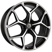 Alu kola TecnoMagnesio TMG02, 20x8.5 5x112 ET35, černá + leštění