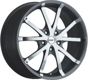 Alu kola TSW ROCKET 5, 19x8 5x100 ET32, černá lesklá + leštění