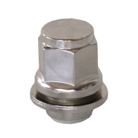 Levně Matice na alu kola M14x1,5 s plochou podložkou, krček 18,5mm, klíč 21, výška 37,5 mm, uzavřená