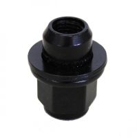 Levně Matice na originální alu kola Lexus, Mitsubishi, Toyota M12x1,5 s plochou podložkou, černá, klíč 21, výška 37,5 mm, uzavřená