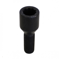 Levně Speciální šrouby na alu kola M12x1,5x28mm s vnitřní hvězdicí, černé, kužel