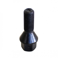 Levně Šrouby na alu kola M12x1,25x28mm černé, kužel, klíč 17