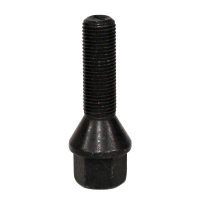 Levně Šrouby na alu kola M12x1,25x36mm černé, kužel, klíč 17