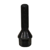 Levně Šrouby na alu kola M12x1,25x39mm černé, kužel, klíč 17