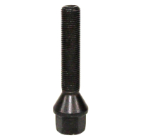 Levně Šrouby na alu kola M12x1,25x55mm černé, kužel, klíč 17