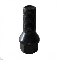 Levně Šrouby na kola Bmw, Rolls-Royce M14x1,25x28mm černé, kužel, klíč 17