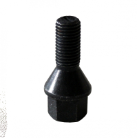 Levně Šrouby na kola M12x1,5x24mm černé, kužel, klíč 17