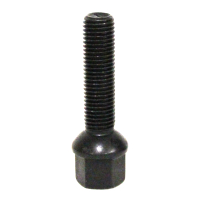 Levně Šrouby na kola M12x1,5x45mm černé, koule R12, klíč 17