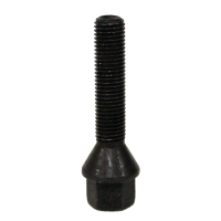 Levně Šrouby na kola M12x1,5x50mm černé, kužel, klíč 17