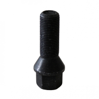 Levně Šrouby na kola M14x1,25x33mm černé, kužel, klíč 17
