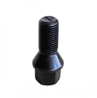 Levně Šrouby na kola M14x1,5x25mm černé, kužel, klíč 17