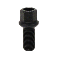 Levně Šrouby na kola M14x1,5x27mm černé, koule R14 dutá, klíč 17