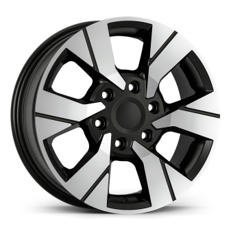 Alu kola AGT 16282, 16x6.5 6x120 ET50, černá matná + leštění (zátěžová)