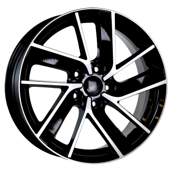 Alu kola AGT 17128, 17x7 5x100 ET40, černá + leštění