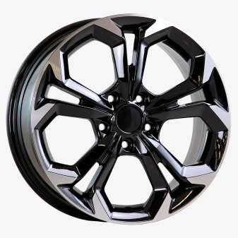 Alu kola AGT 17262, 17x7 5x114.3 ET40, černá + leštění