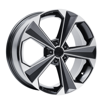 Alu kola AGT 19062, 19x8.5 5x108 ET38, černá matná + leštění