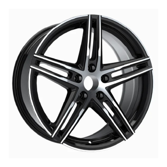 Alu kola AGT 20153, 20x8.5 5x112 ET45, černá + leštění