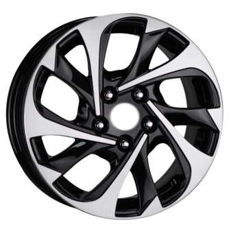 Alu kola AGT 648, 16x6.5 5x114.3 ET35, černá + leštění