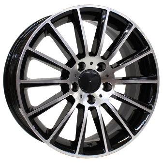 Alu kola Arceo DY139, 19x8 5x112 ET44, černá + leštění (zátěžová)