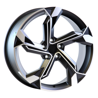 Alu kola Arceo DY1709, 19x8.5 5x112 ET35, černá matná + leštění (zátěžová)