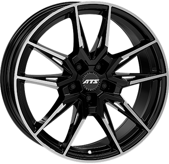 Alu kola ATS FORCE, 19x8.5 5x112 ET44, černá lesklá + leštění (zátěžová)