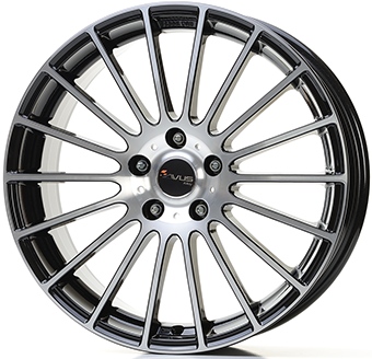 Alu kola AVUS VELGEN AC-M03, 18x8 5x112 ET45, černá lesklá + leštění