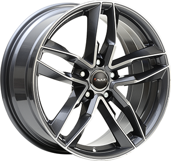 Alu kola AVUS VELGEN AF16, 19x8.5 5x112 ET45, šedivá + leštění