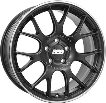 Alu kola BBS CHR, 19x8.5 5x112 ET40, černá matná + leštění