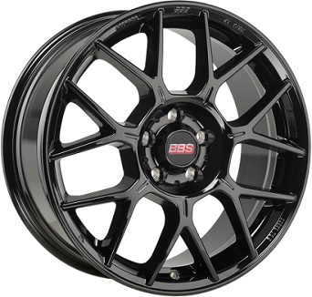 Alu kola BBS XR, 17x7.5 5x112 ET45, černá lesklá
